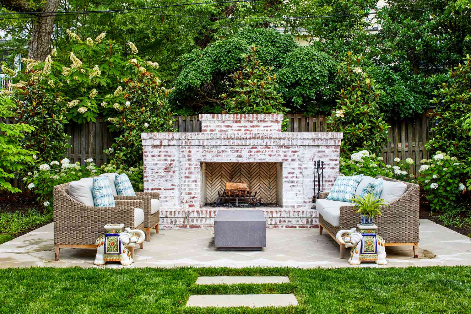 Backyard Patio & Fire Pit